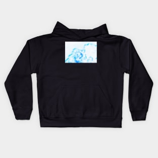 Puffy Clouds in the Bright Blue Sky Kids Hoodie